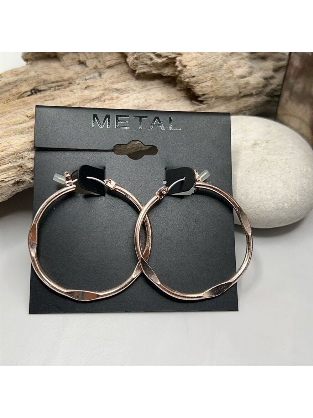 Silver Hoop METAL Earrings $16ea / 3 for $25